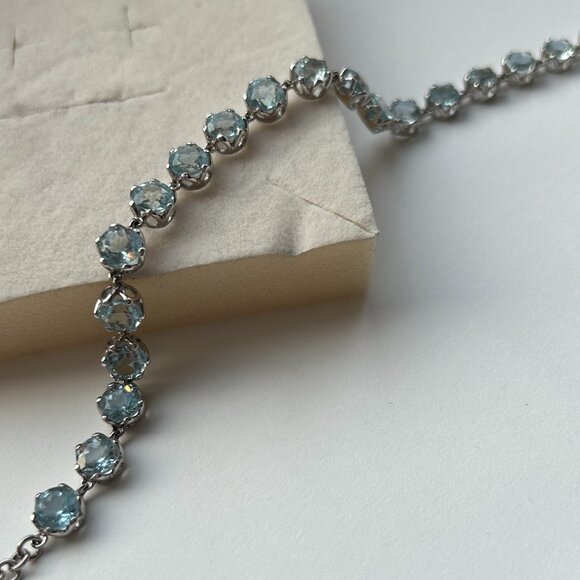 Blue Nile Sky Blue Topaz Bracelet in Sterling Silver - Picture 5 of 11
